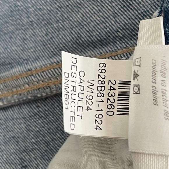 Paige Sarah Slim Capulet Destructed Jeans, Size 27 - Picture 15 of 16